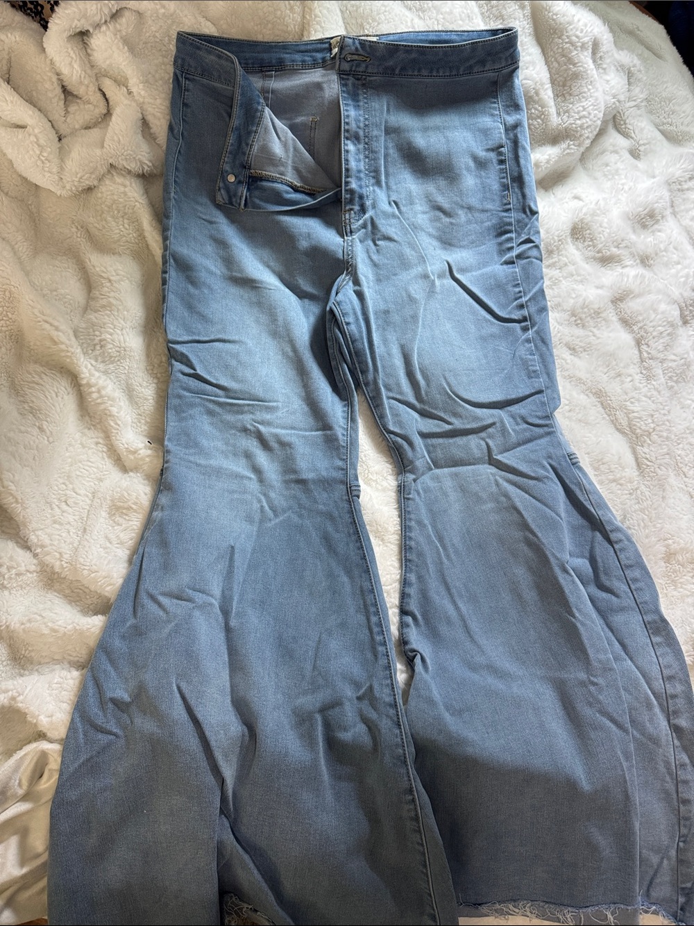 Free People Light Blue Bootcut Flare Jeans